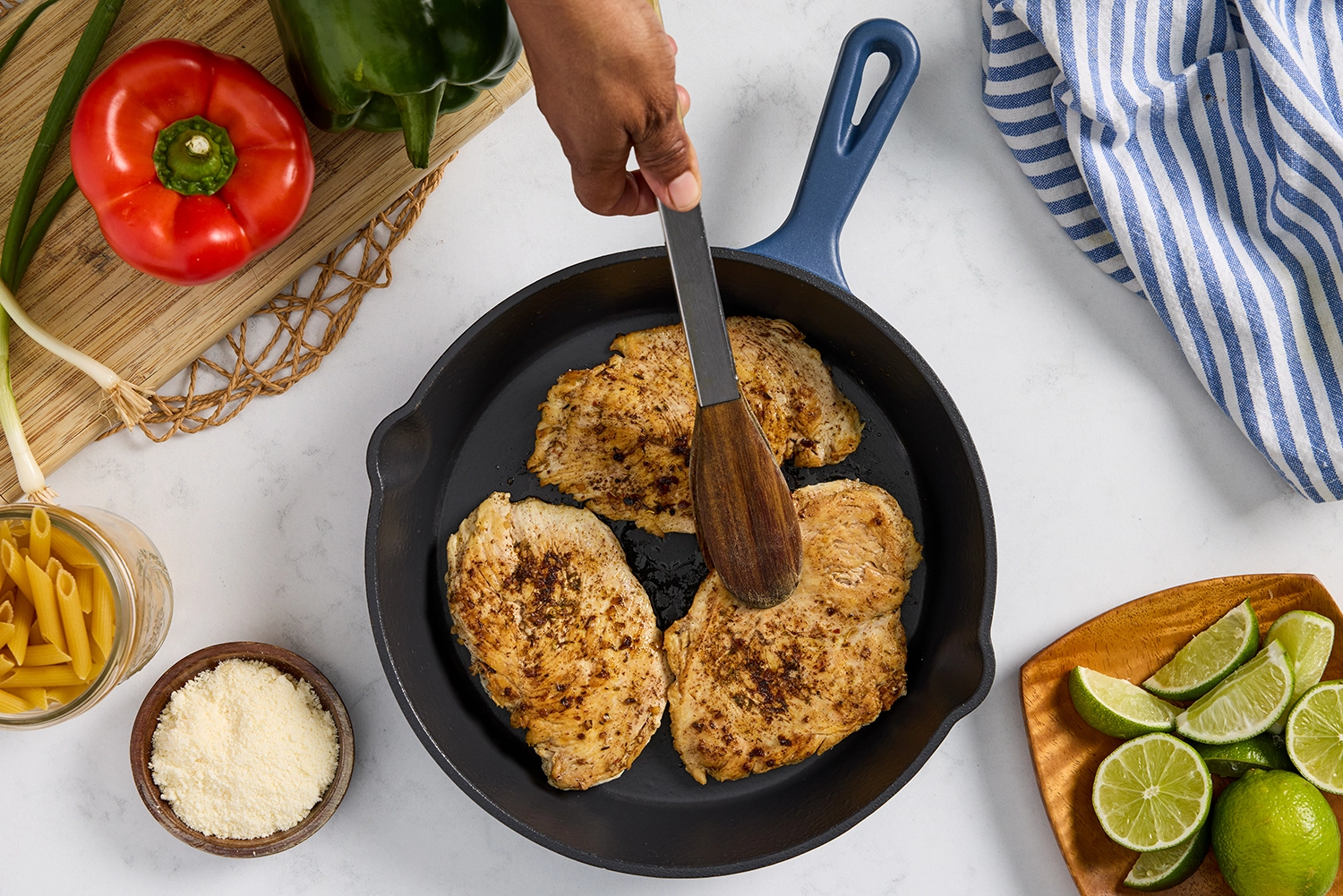 Jerk chicken cooked in garlic